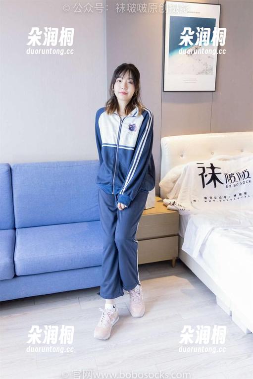 BoBoSocks袜啵啵 - 最新的稚予，体操服版照片给人一种清新的感觉，心情有没有立刻明朗？